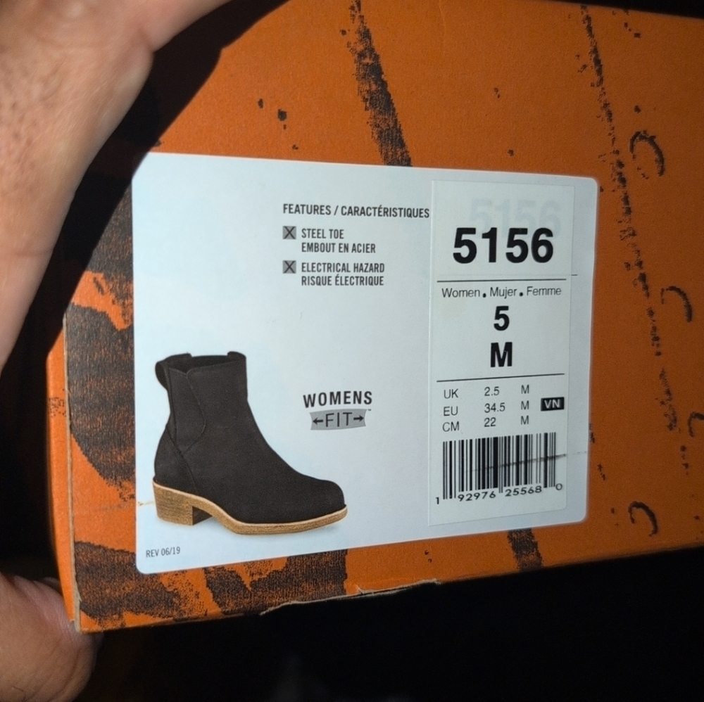 Worx By Red Wing Black Women's Ankle Boots Size 5 - Picture 4 of 4